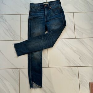 Madewell 10 inch Skinny with ankle cutouts